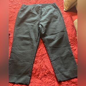 Chaps capri side zip dress pants black